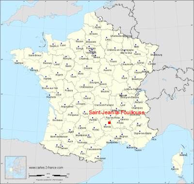 Carte de Saint-Jean-la-Fouillouse