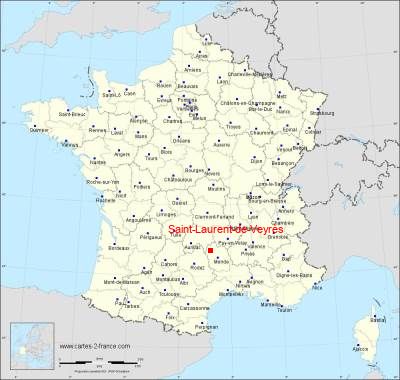 Carte de Saint-Laurent-de-Veyrès