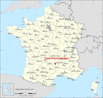 Carte de Saint-Pierre-le-Vieux
