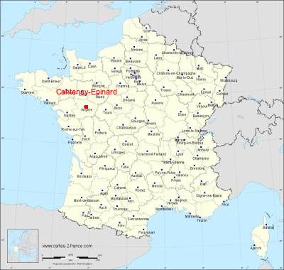 Carte de Cantenay-Epinard