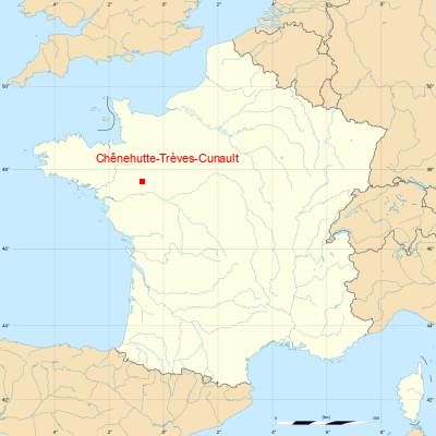 Fond de carte avec Chênehutte-Trèves-Cunault
