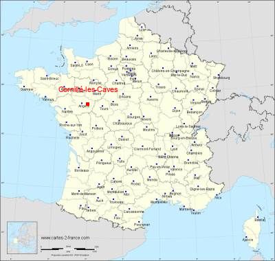 Carte de Cornillé-les-Caves