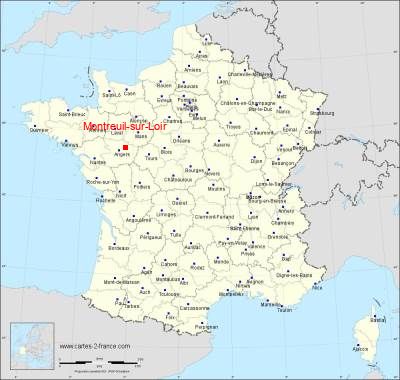 Carte de Montreuil-sur-Loir