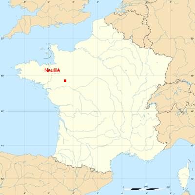 Fond de carte avec Neuillé
