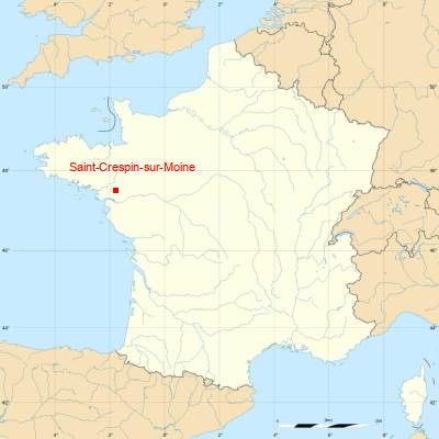 Fond de carte avec Saint-Crespin-sur-Moine