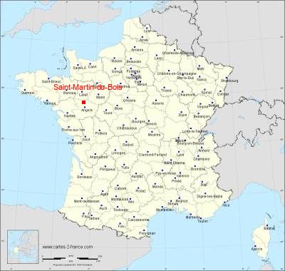 Carte de Saint-Martin-du-Bois