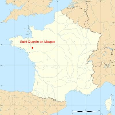 Fond de carte avec Saint-Quentin-en-Mauges