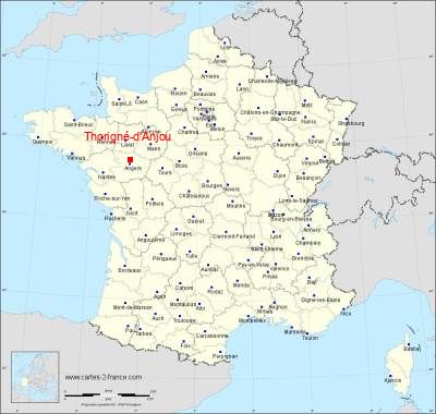 Carte de Thorigné-d'Anjou