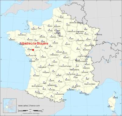 Carte de Villedieu-la-Blouère