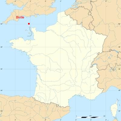 Fond de carte avec Biville