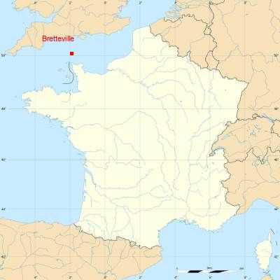 Fond de carte avec Bretteville