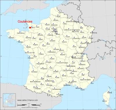 Carte de Coutances