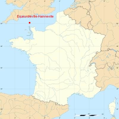 Fond de carte avec Equeurdreville-Hainneville