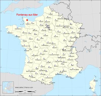 Carte de Fontenay-sur-Mer