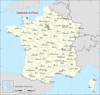 Carte de Gatteville-le-Phare