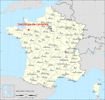 Carte de Saint-Brice-de-Landelles