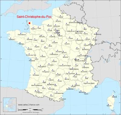 Carte de Saint-Christophe-du-Foc