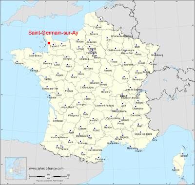 Carte de Saint-Germain-sur-Ay