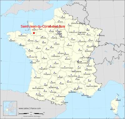 Carte de Saint-Jean-du-Corail-des-Bois