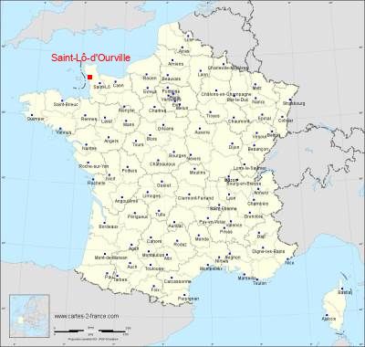 Carte de Saint-Lô-d'Ourville