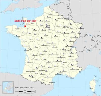 Carte de Saint-Pair-sur-Mer