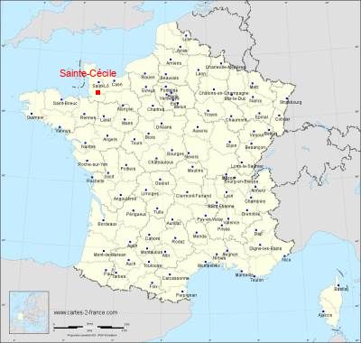 Carte de Sainte-Cécile