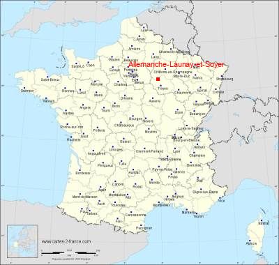 Carte de Allemanche-Launay-et-Soyer