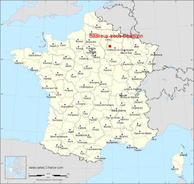 Carte de Baslieux-sous-Châtillon