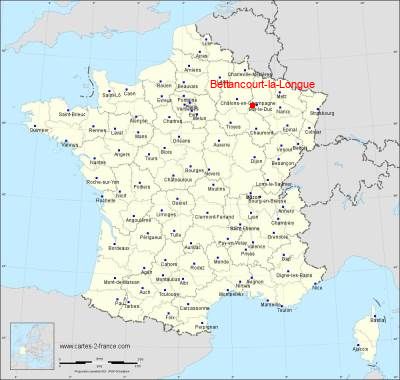 Carte de Bettancourt-la-Longue