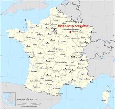 Carte de Blaise-sous-Arzillières
