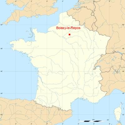 Fond de carte avec Boissy-le-Repos