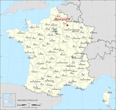 Carte de Bourgogne