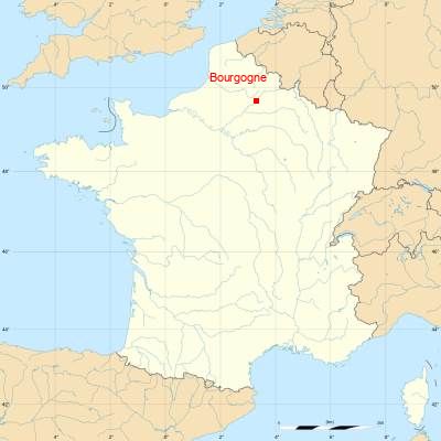 Fond de carte avec Bourgogne