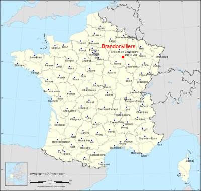 Carte de Brandonvillers