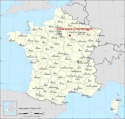 Carte de Celle-sous-Chantemerle