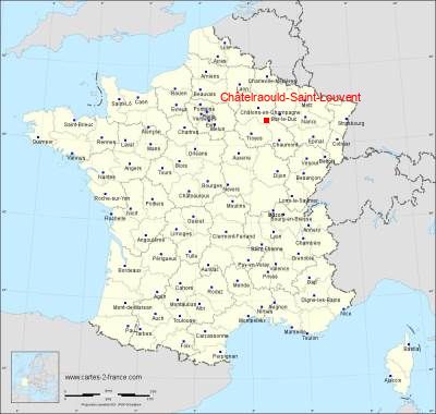 Carte de Châtelraould-Saint-Louvent