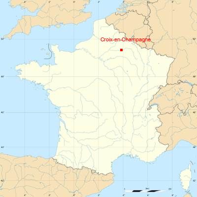 Fond de carte avec Croix-en-Champagne