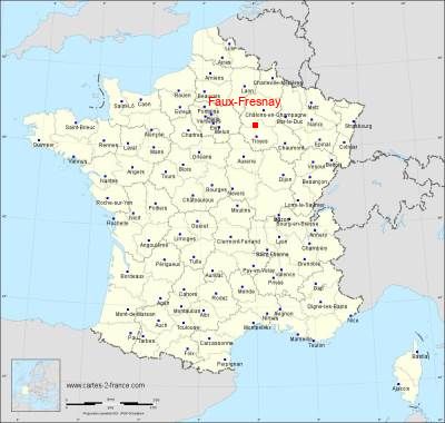 Carte de Faux-Fresnay