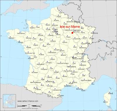 Carte de Isle-sur-Marne