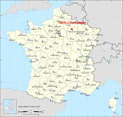 Carte de Mailly-Champagne