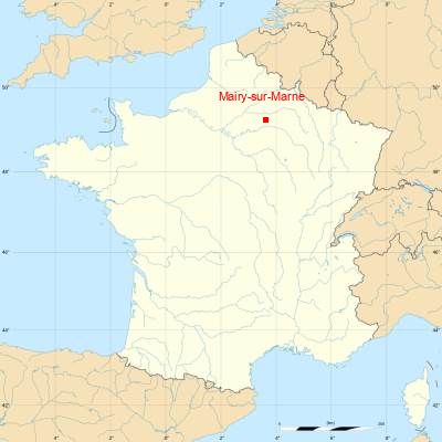 Fond de carte avec Mairy-sur-Marne