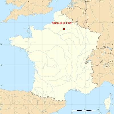 Fond de carte avec Mareuil-le-Port