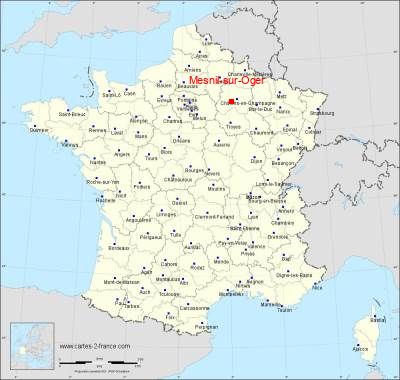 Carte de Mesnil-sur-Oger