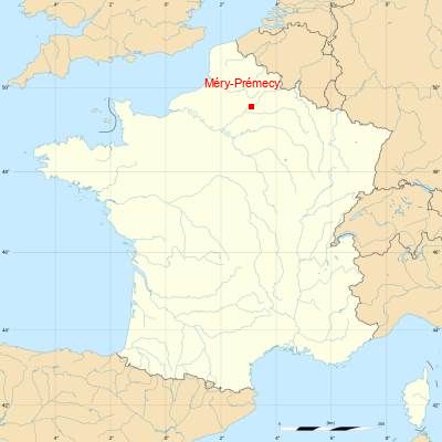 Fond de carte avec Méry-Prémecy