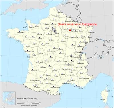 Carte de Saint-Lumier-en-Champagne