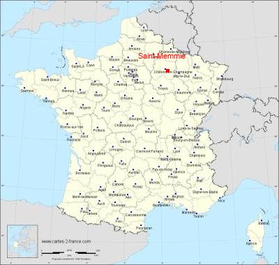 Carte de Saint-Memmie