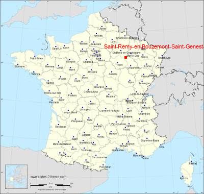 Carte de Saint-Remy-en-Bouzemont-Saint-Genest-et-Isson