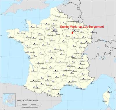 Carte de Sainte-Marie-du-Lac-Nuisement