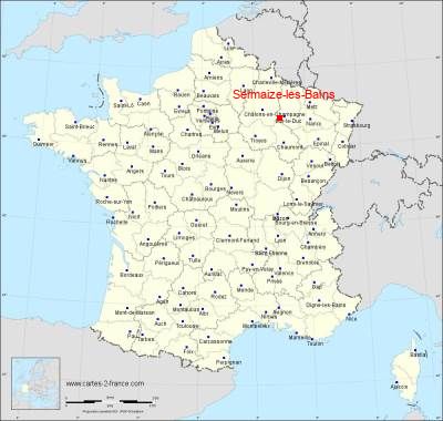 Carte de Sermaize-les-Bains