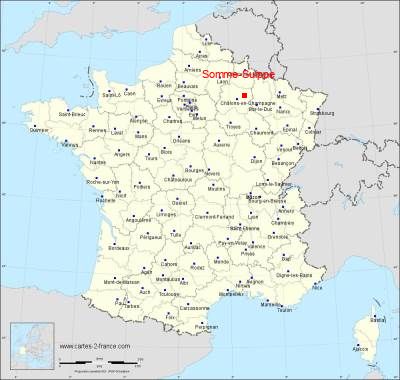 Carte de Somme-Suippe